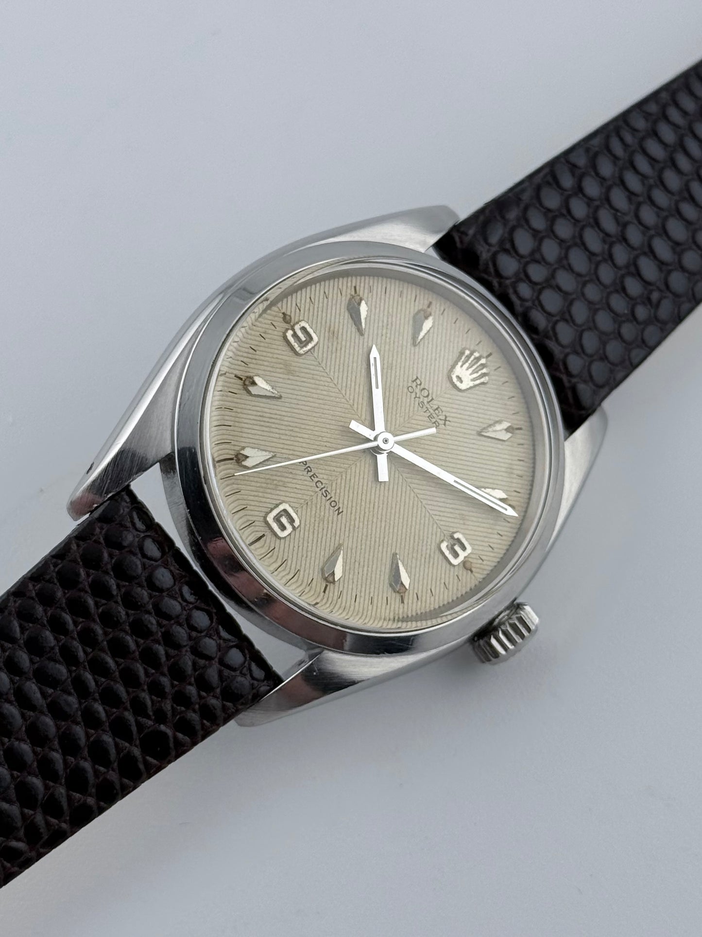 Rolex Oyster Precision Manual Wind - 6422 - Rare Chevron Dial - Collectors Set