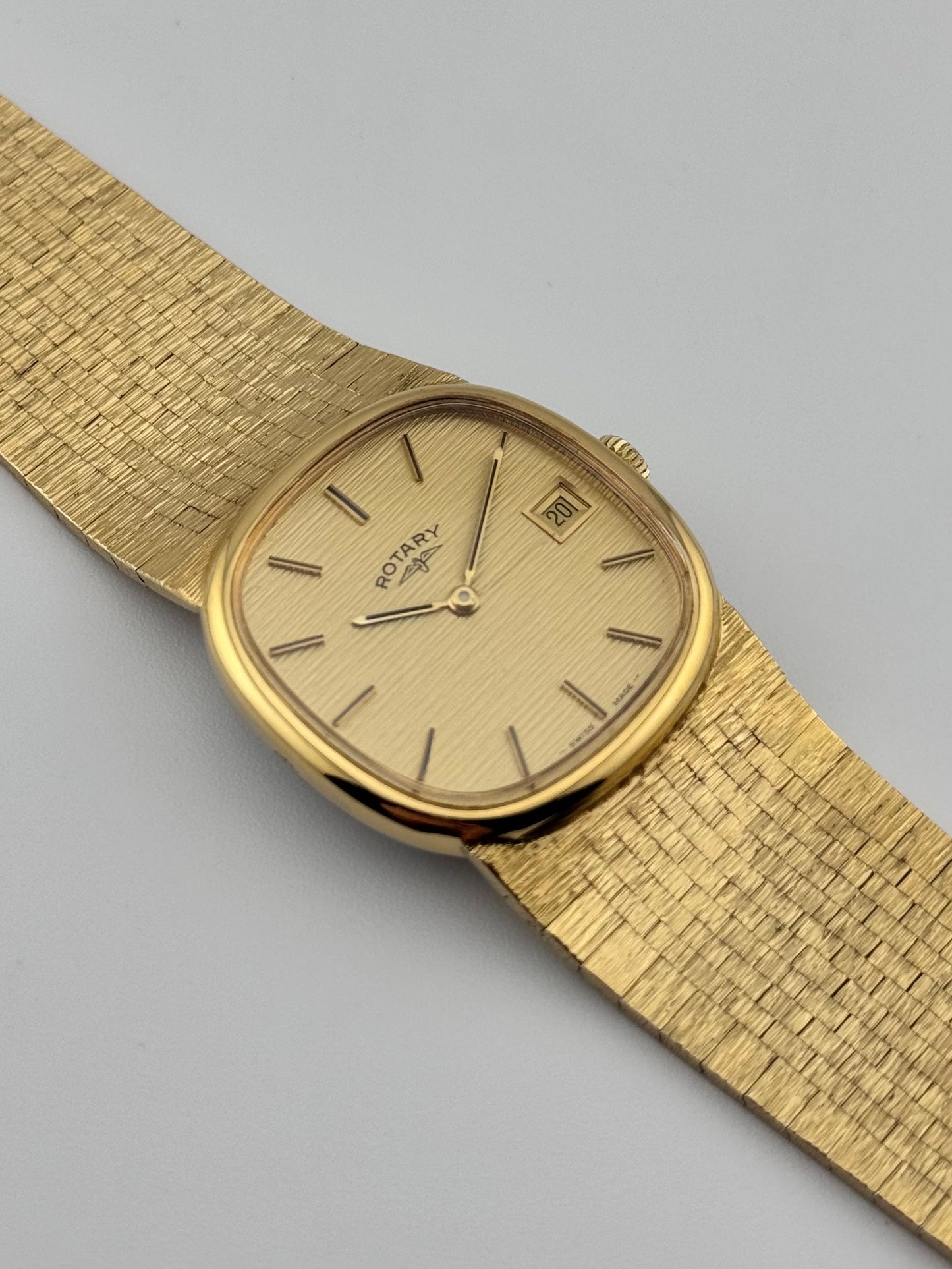 Rotary Manual Wind Date - Rare Bracelet Watch - OG Box