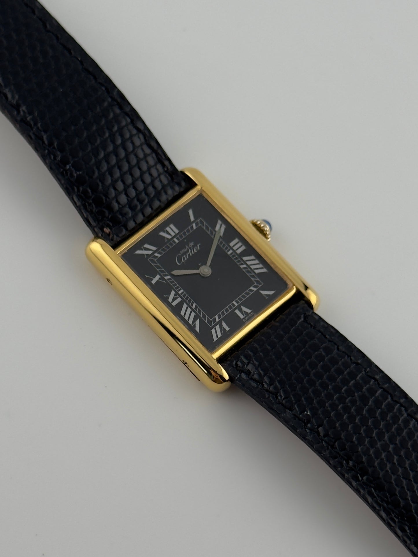 Cartier Must De Tank Manual Wind - 6 - Black Dial