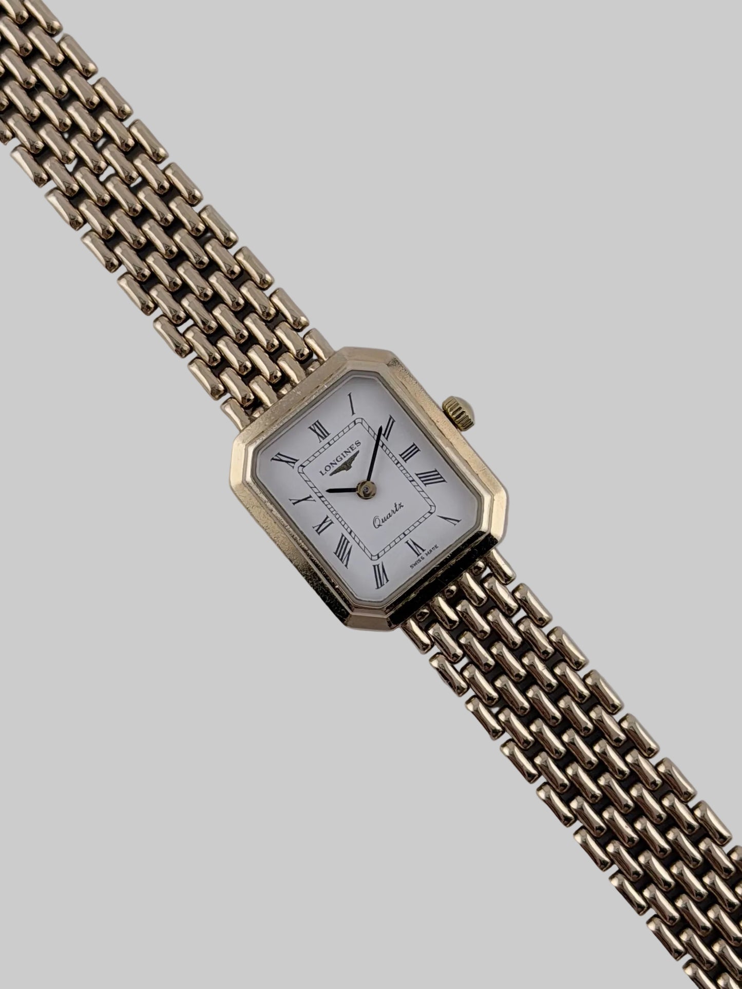 Longines Tank Quartz Solid 9k Gold | Box & Papers | Ladies