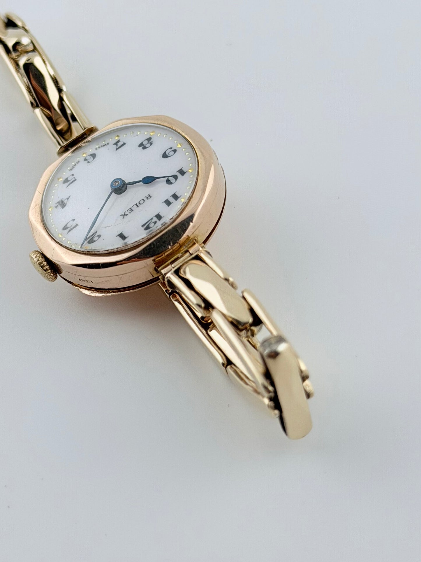 Rolex Ladies Cocktail Watch Manual Wind - Rare 1930 - Solid 9ct Gold
