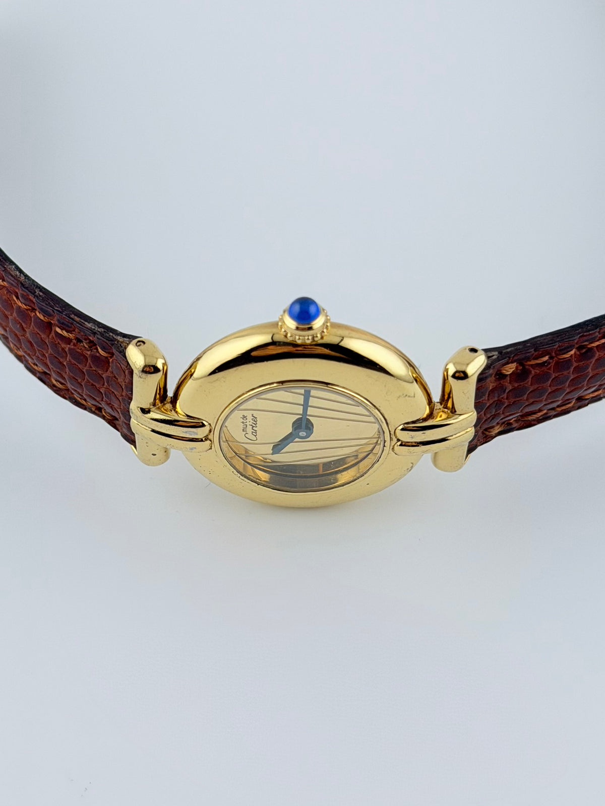 Cartier must de Colisee Quartz - 590002 - Ladies - Gold Art-Deco Dial - Original Strap and Buckle