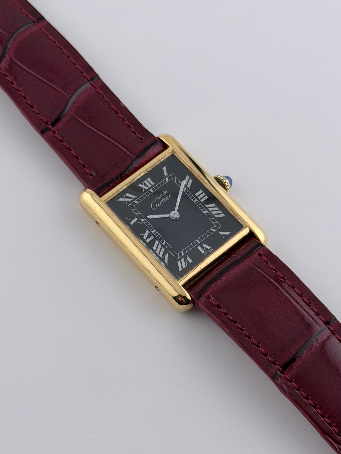 Cartier Must De Tank Manual Wind - 6 - Black Dial
