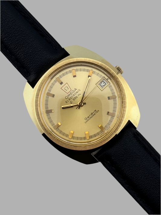 Omega Geneve Chronometer Electronic F300HZ - 198.031 - Box and Papers