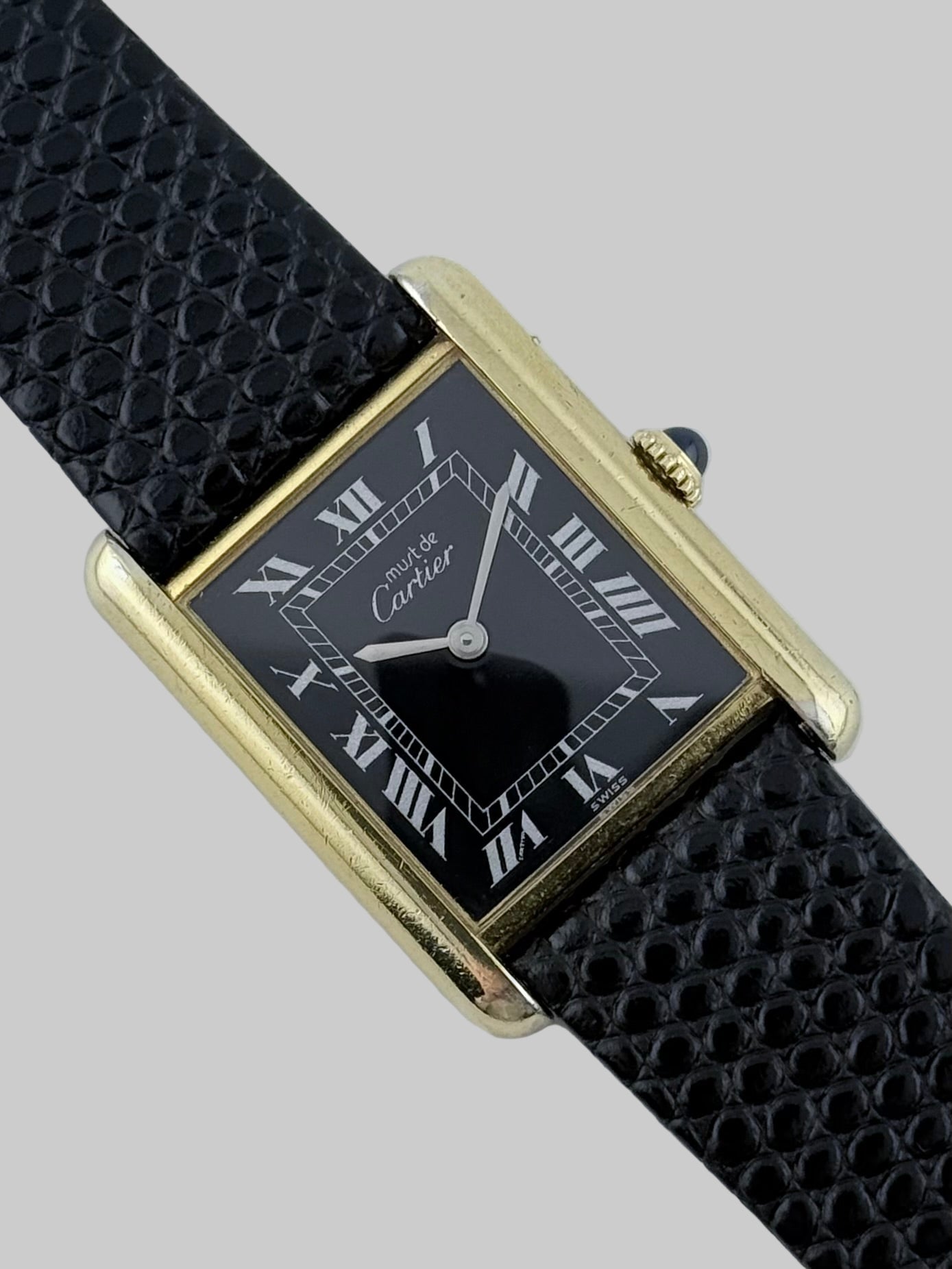 Cartier Must De Tank Manual Wind - 6 - Black Dial
