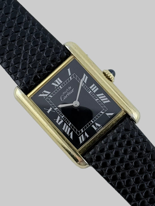 Cartier Must De Tank Manual Wind - 6 - Black Dial