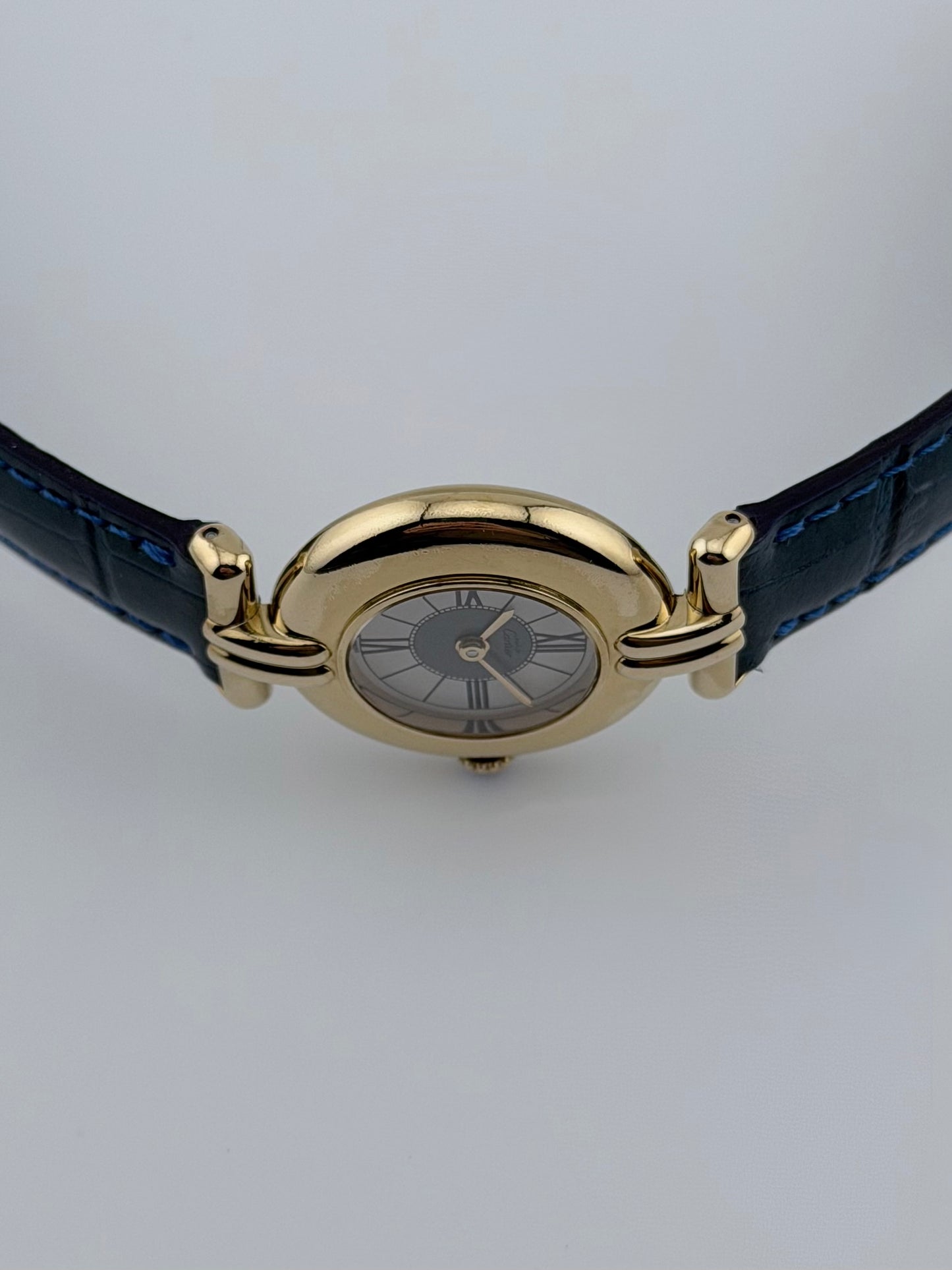 Cartier must de Vendome Quartz - 590004 - White & Grey Dial - Ladies