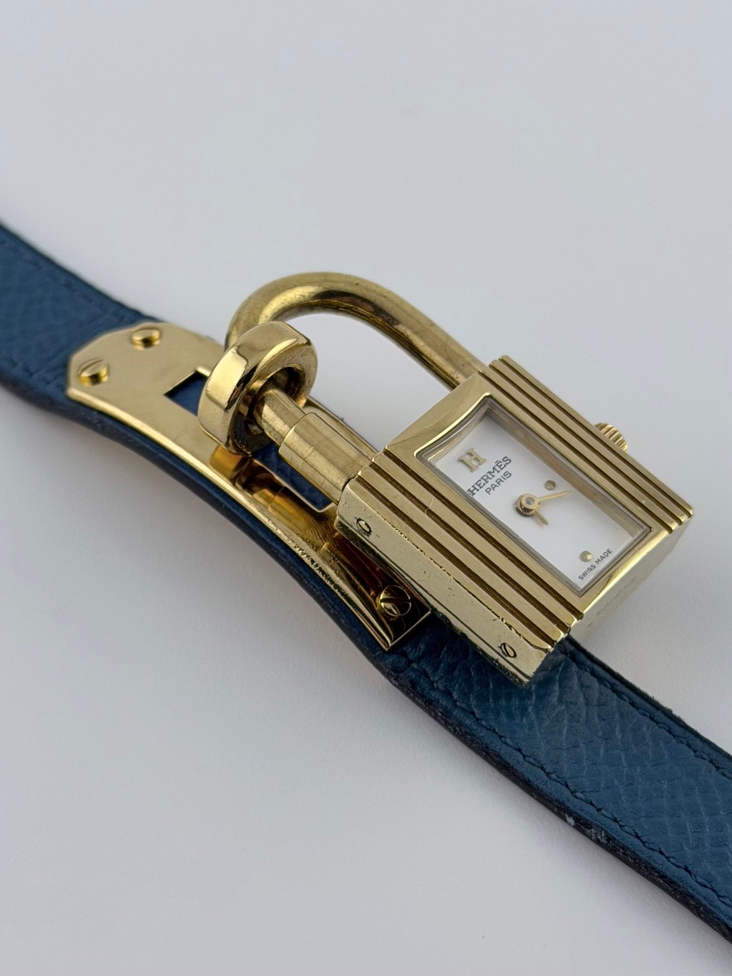 Hermes Paris Kelly Lock Watch -  White