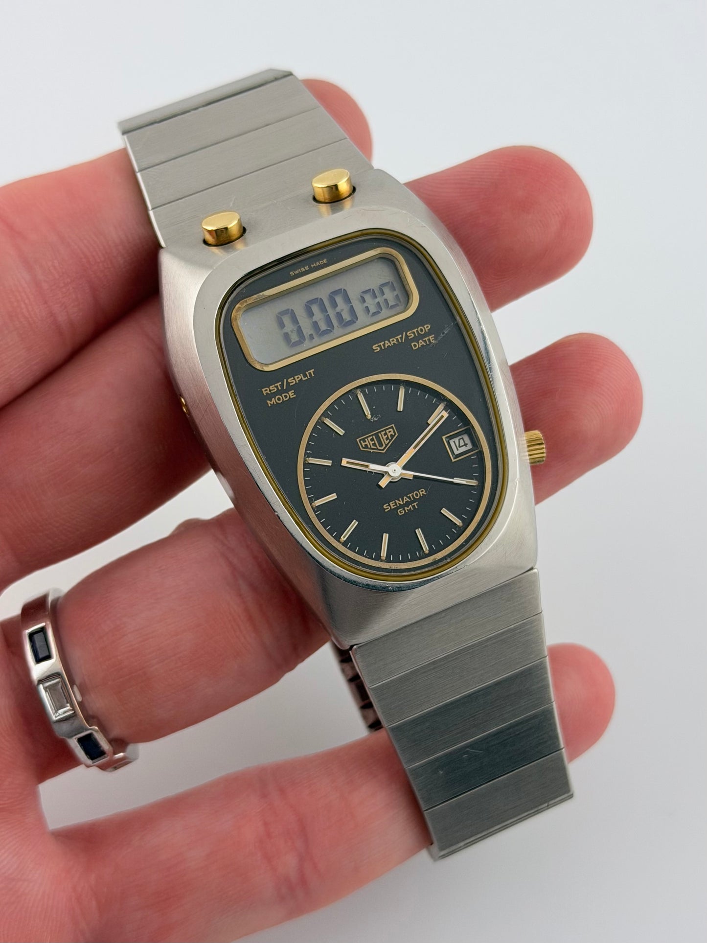 Heuer Senator GMT Quartz Date - 107.403