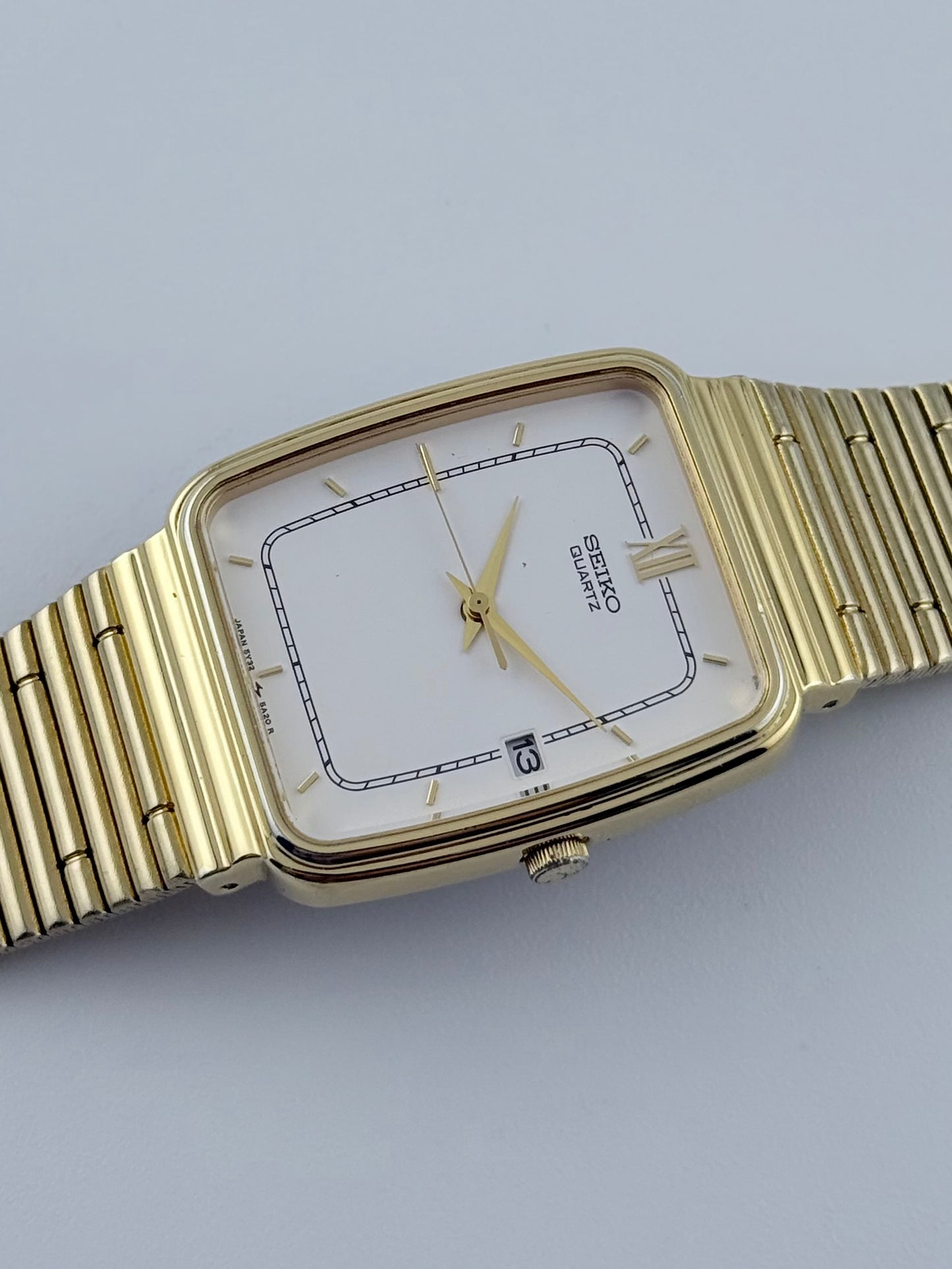 Seiko Tank Quartz Date - 5Y32-5A20