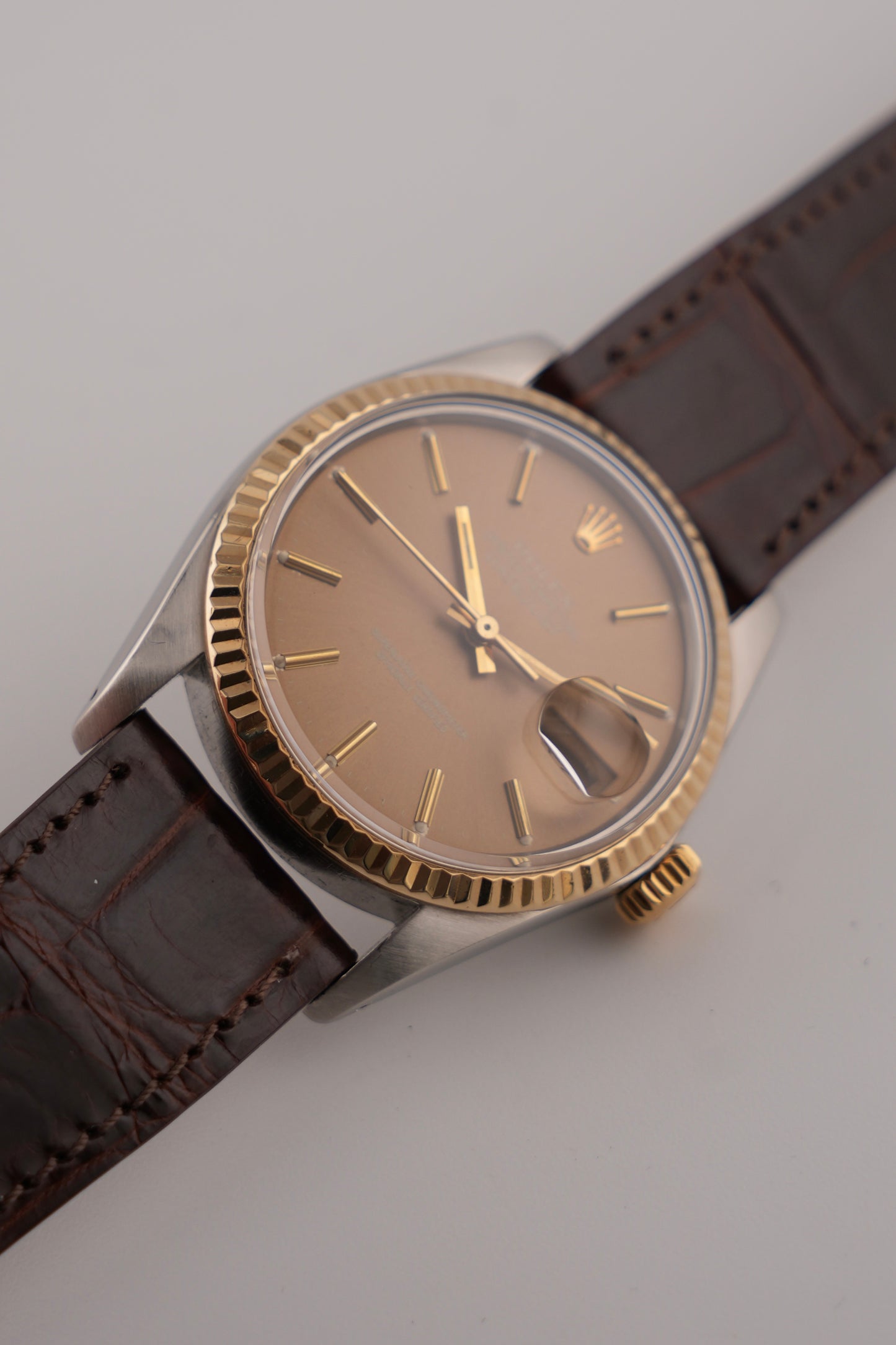 Rolex Datejust Oyster Perpetual 16013 - Two-Tone - Havana Dial - Exceptional Condition