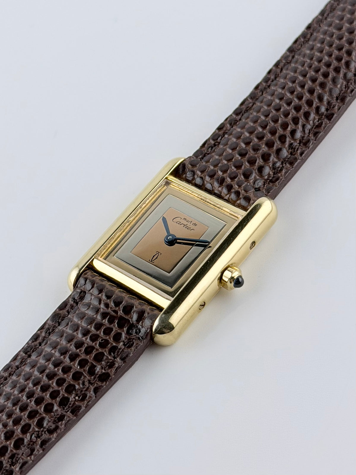 Cartier Must de Paris Tank Quartz - 3-66001 -Trinity Dial - with Cartier pouch