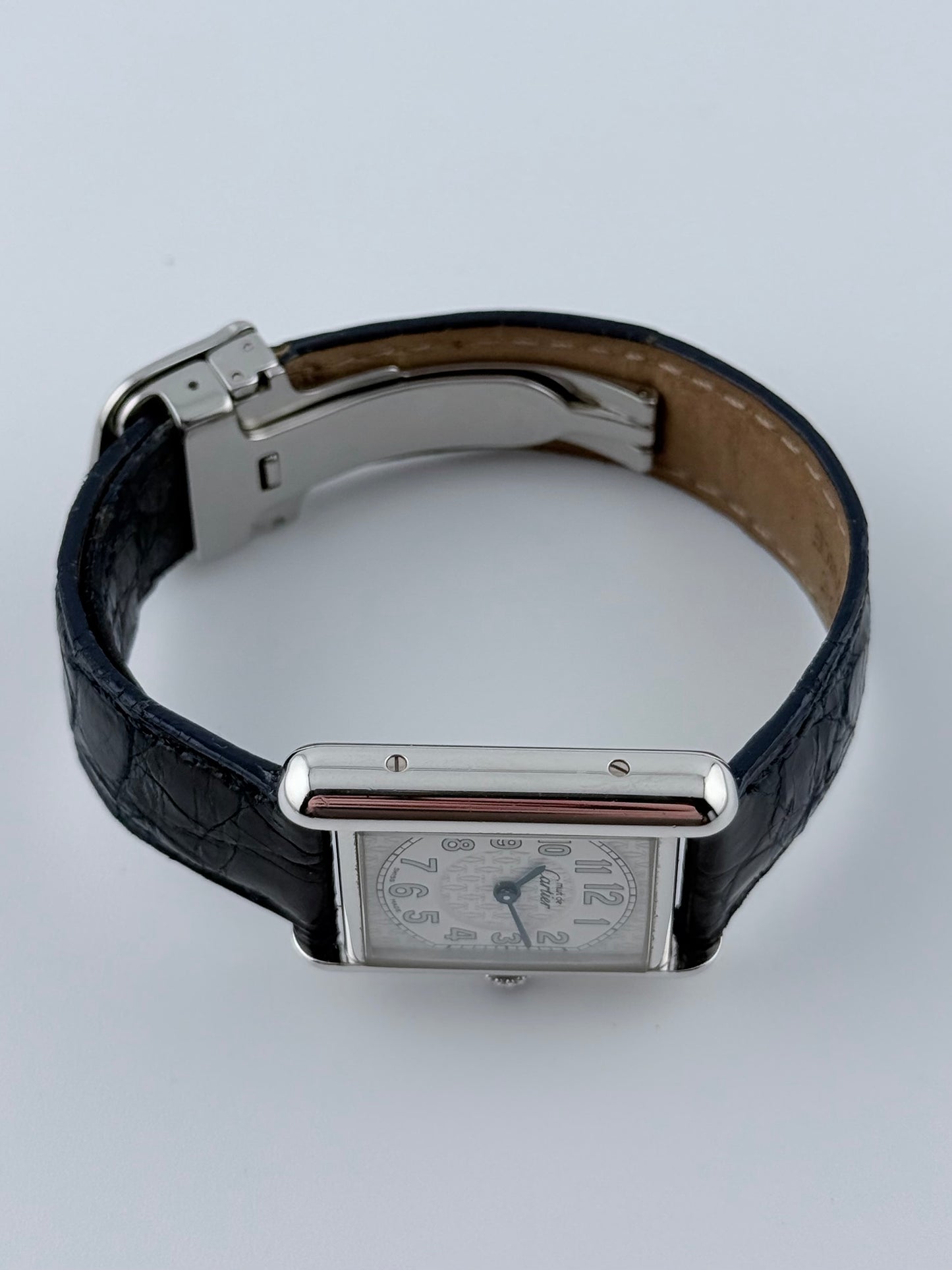 Cartier Must De Tank Quartz - 2416 - Motif Dial - Original Box - Ladies