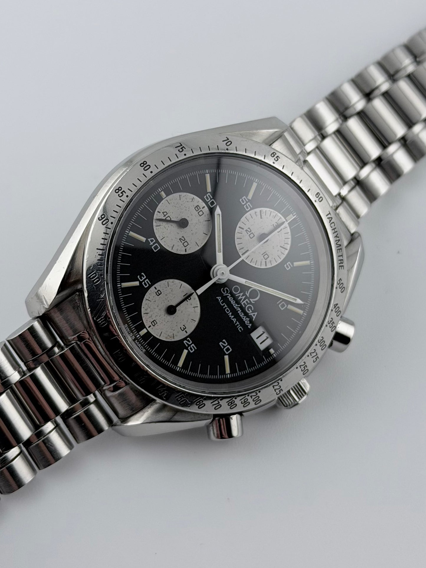 Omega Speedmaster Automatic Date - 175.0043 - Rare Reverse Panda Dial