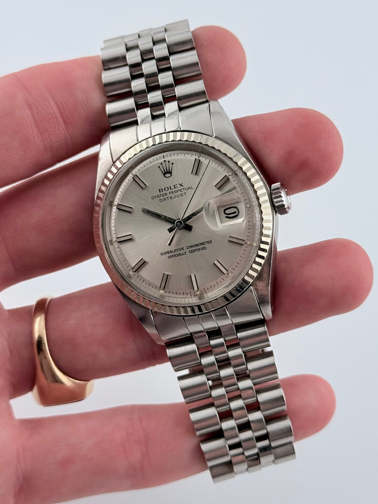 Rolex Datejust Oyster Perpetual - 1601 - Rare “wide boy” Dial