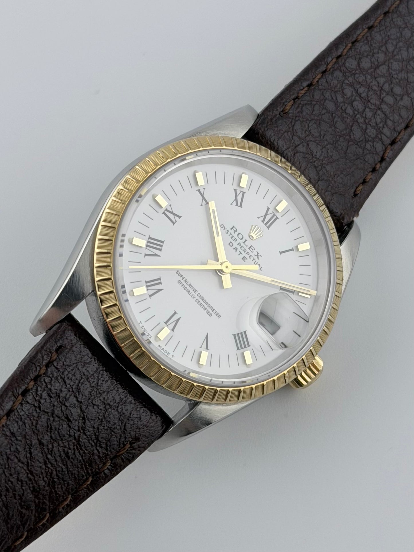 Rolex Oyster Perpetual Date - Two-Tone - 15233 - Rare Buckley Dial