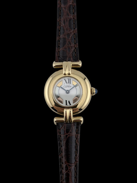 Cartier must de Vendome Quartz - 590004 - Two-tone Trinity Dial - ladies
