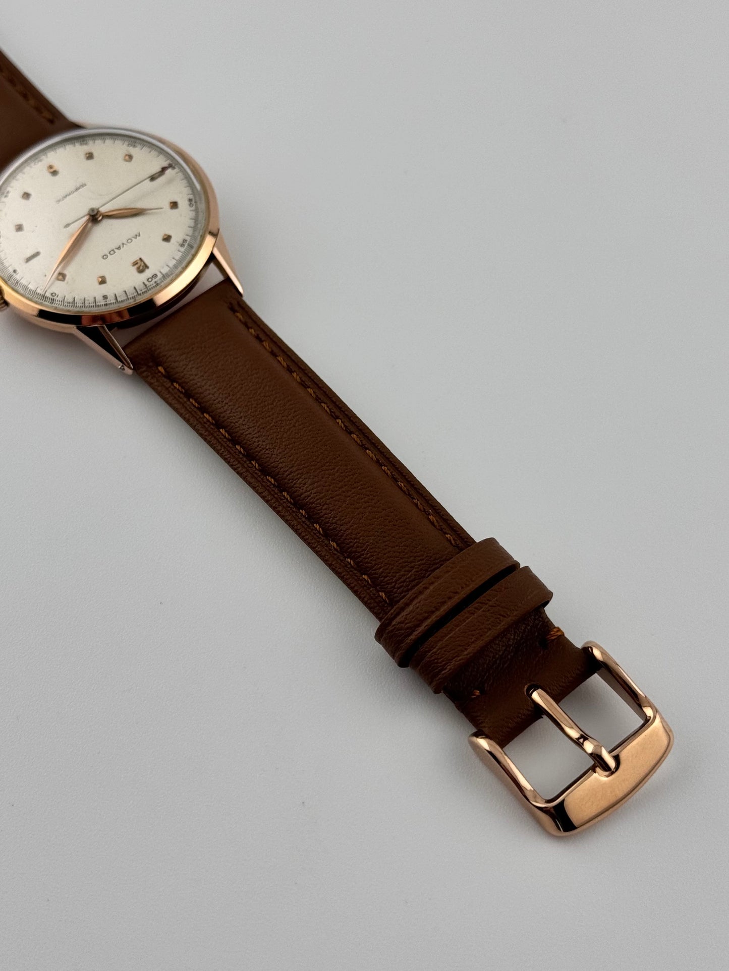 Movado Tempomatic Bumper - 18ct Rose Gold - Collector's Watch