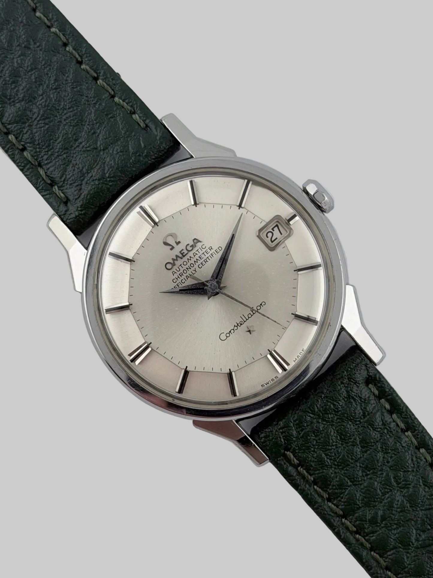 Omega Constellation Chronometer Automatic Date Pie Pan 168.005 - Dog Leg Lugs