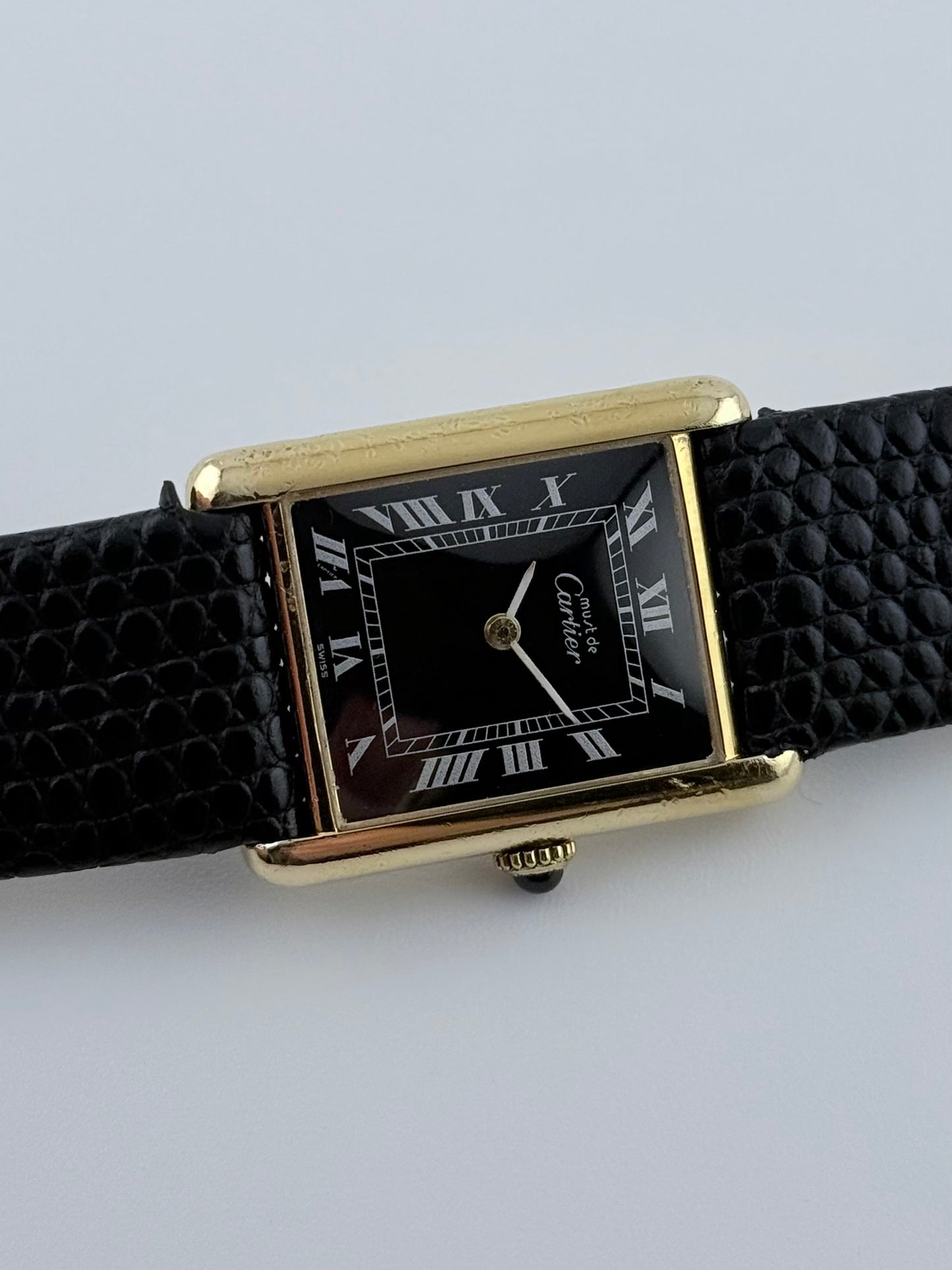 Cartier Must De Tank Manual Wind - 6 - Black Dial