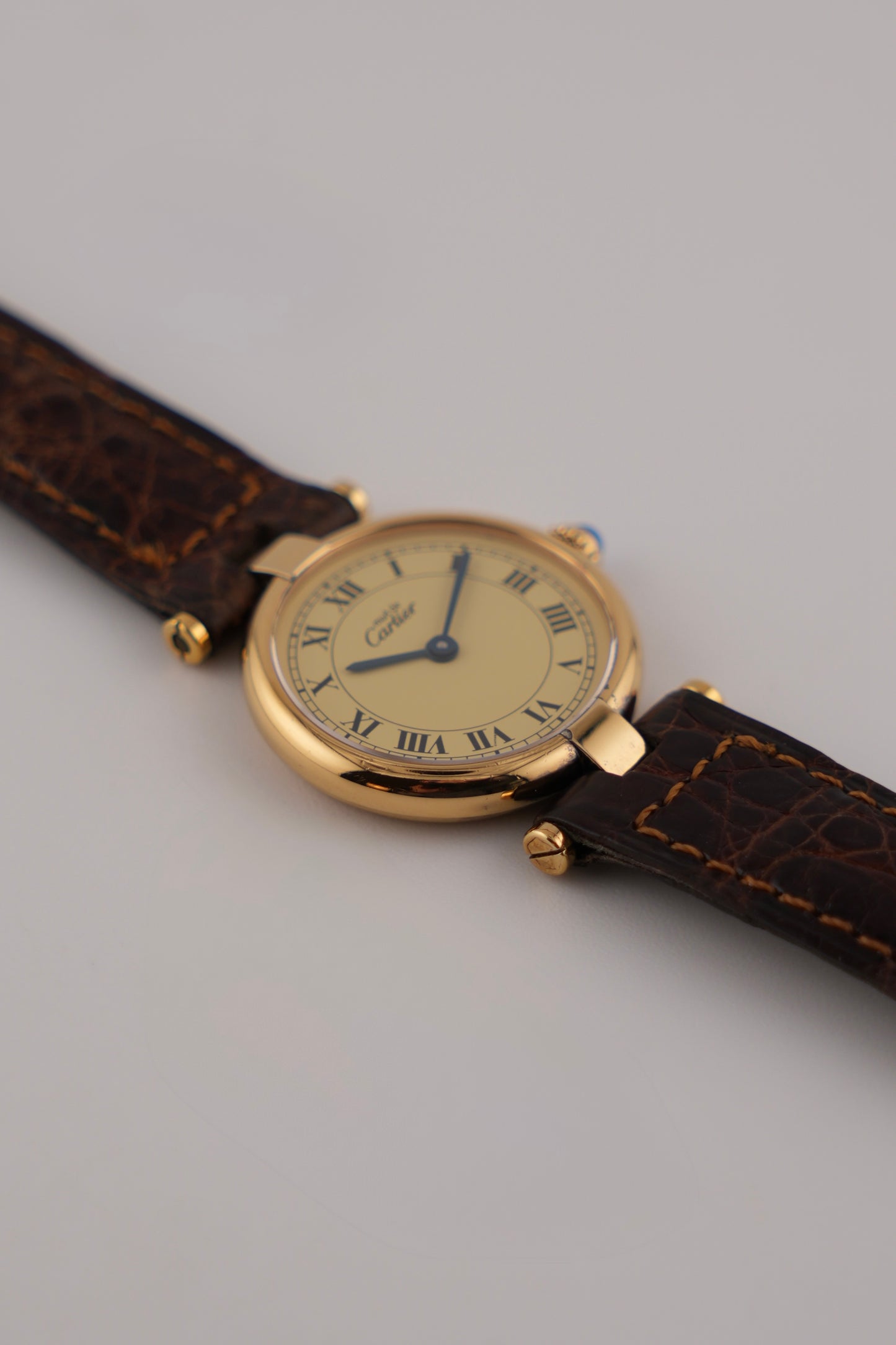 Cartier must de Vendome Quartz - 590004 - Ladies - Ivory Dial - Original Strap