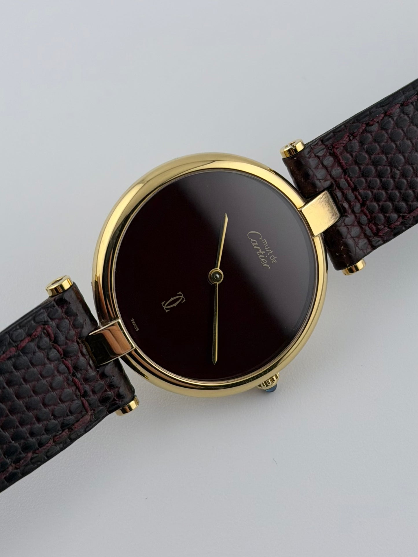 Cartier Must De Vendome Quartz - 17 - Burgundy Dial