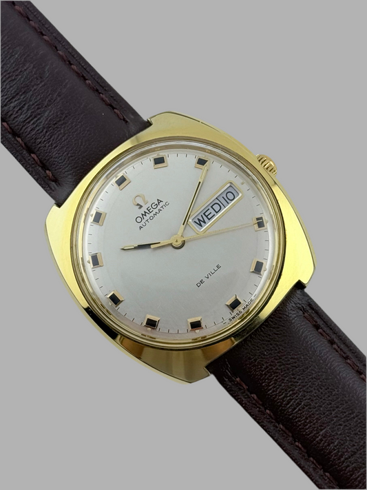 Omega DeVille Automatic Day Date 166.053 - Box and Papers