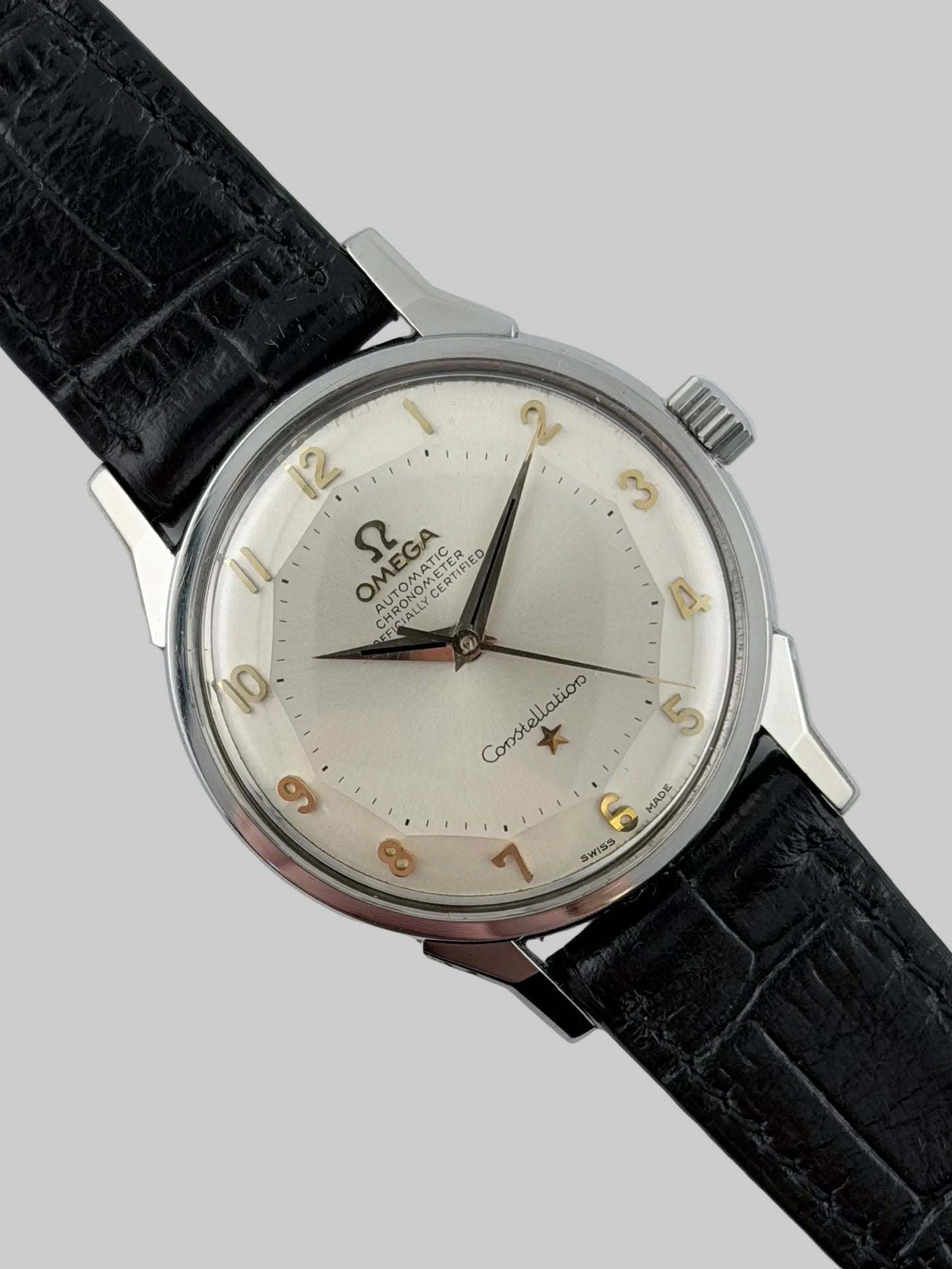 Omega Constellation Chronometer Automatic - “Dog Leg Pie Pan” - Ultra Rare Arabic Dial - 167.005
