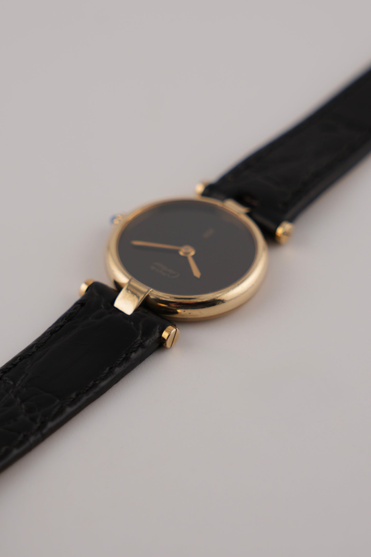 Cartier Must de Vendome Quartz - 18 - Black Dial - Ladies