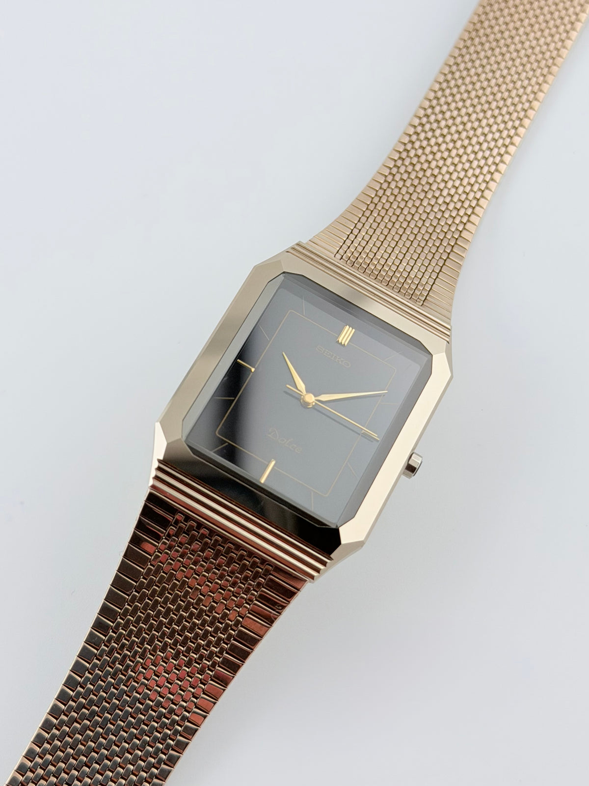 Rare! Seiko Dolce Exceline Tank Quartz Box! - 7741-5080 Near Mint!