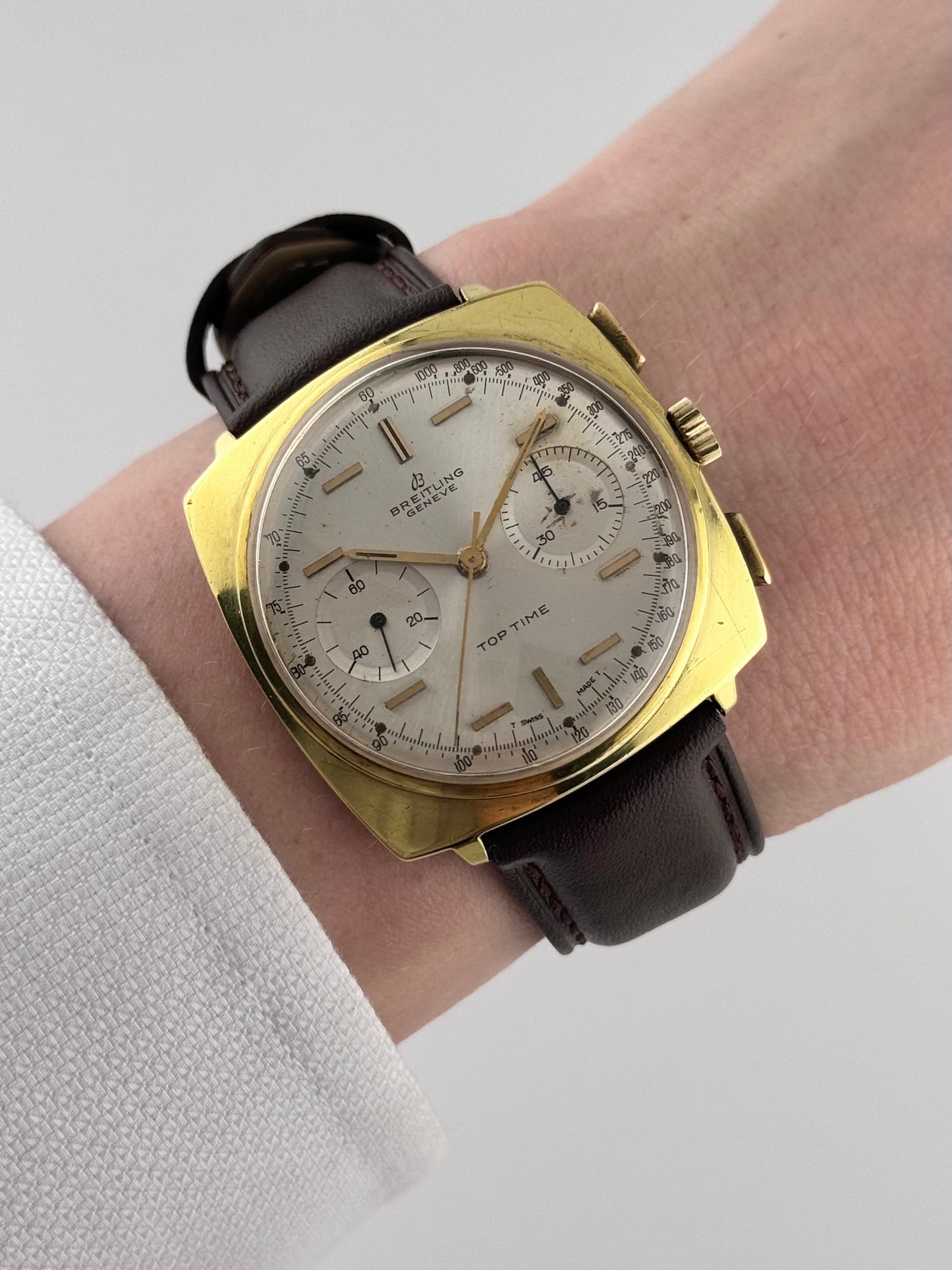 Breitling Geneve Top Time Chronograph Manual Wind Ref:2008