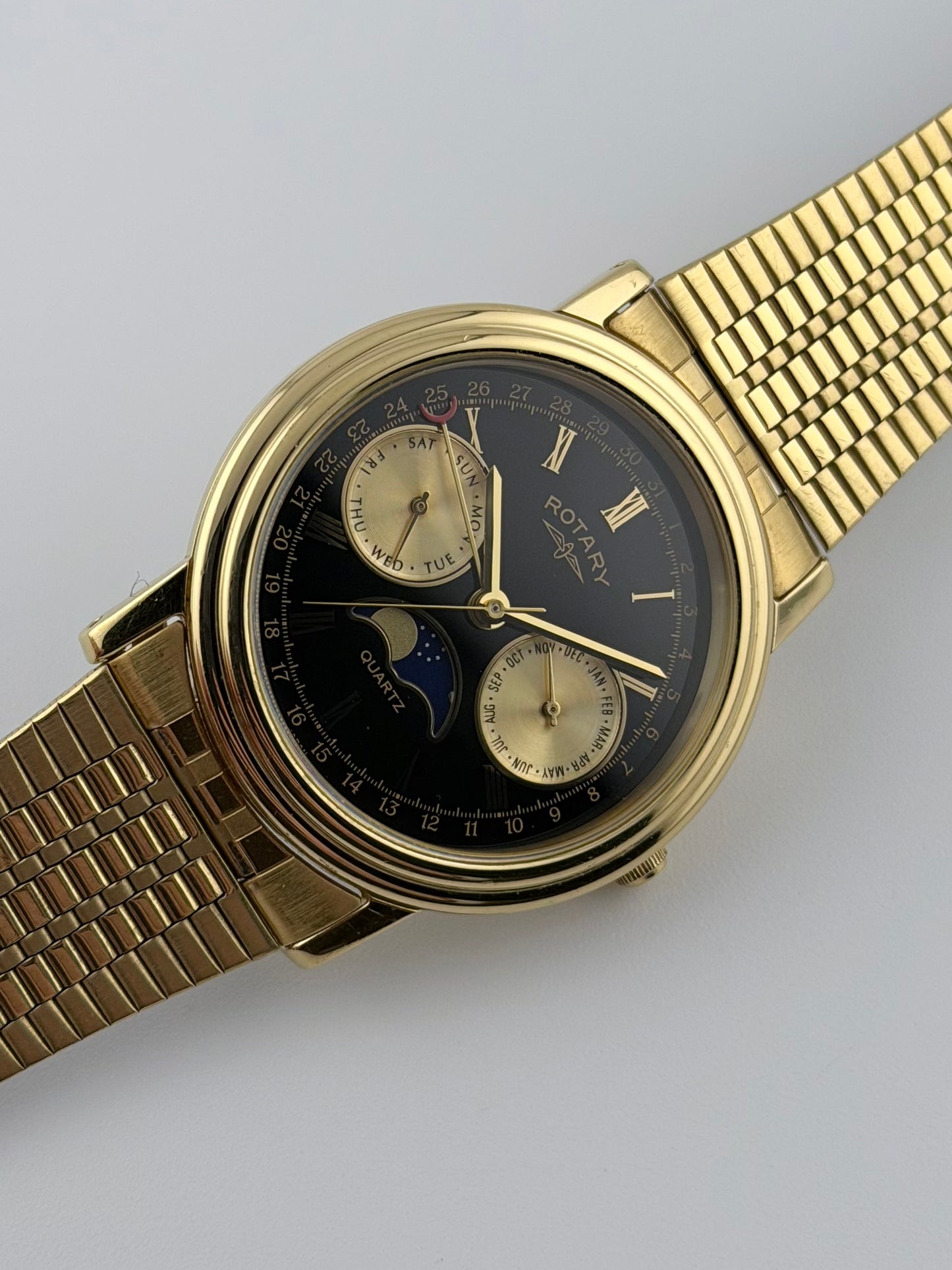 Rotary Moonphase Quartz Day-Date