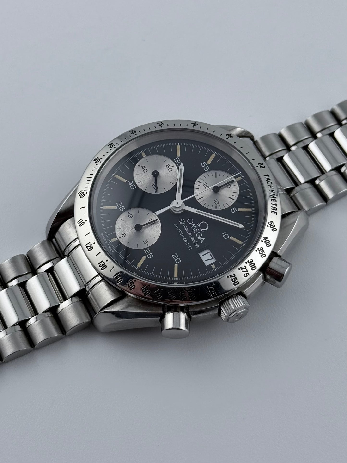 Omega Speedmaster Automatic Date - 175.0043 - Rare Reverse Panda Dial