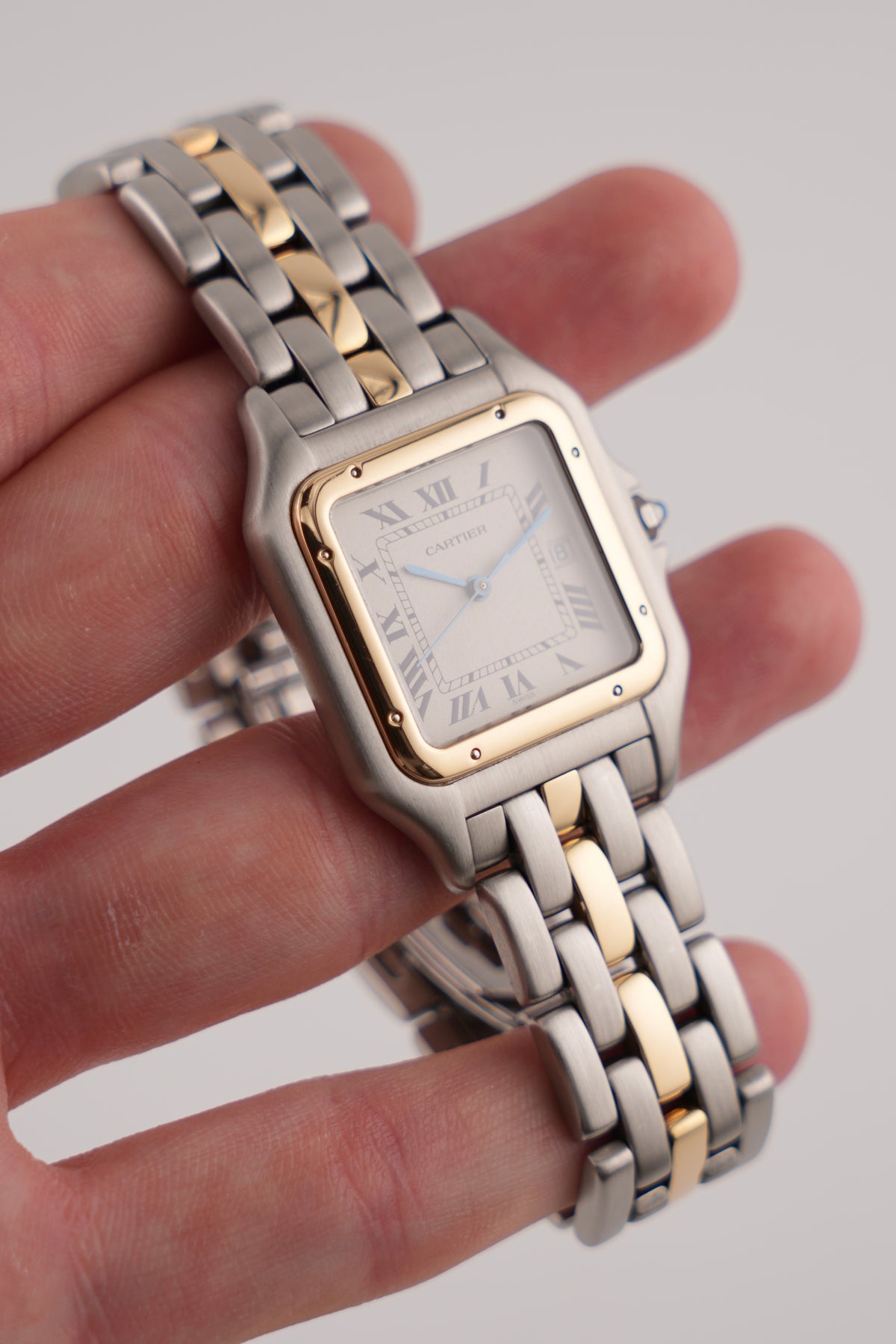 Cartier Panthere Jumbo Quartz Date - 187957 - Two-Tone - Exceptional Condition