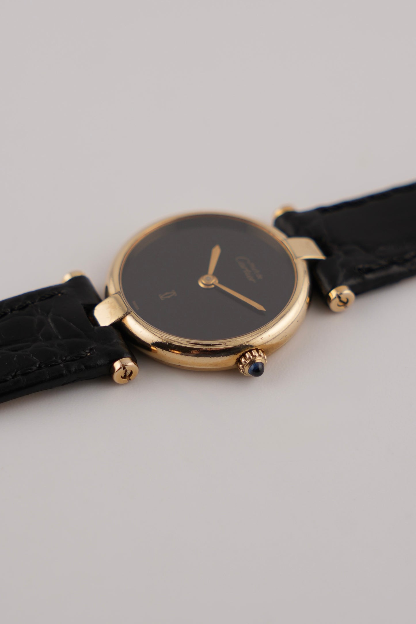 Cartier Must de Vendome Quartz - 18 - Black Dial - Ladies