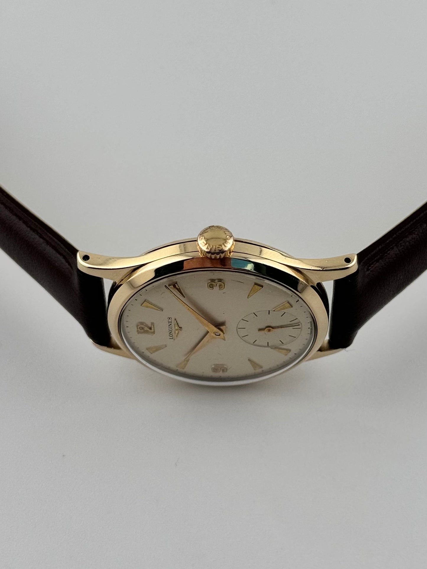 Longines Manual Wind Sub Seconds 9ct Gold