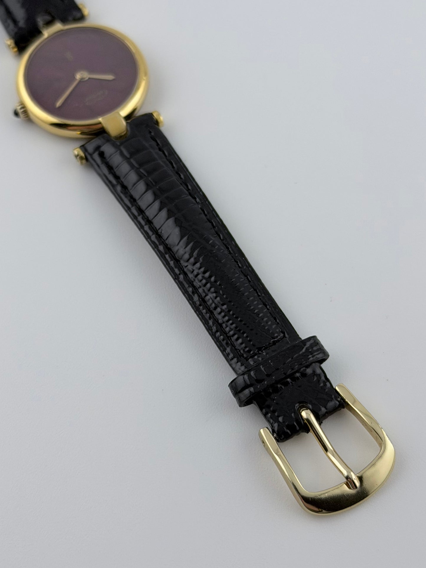 Cartier Must de Cartier Paris Quartz - 18 - Burgundy Tortoise Shell Dial - Ladies