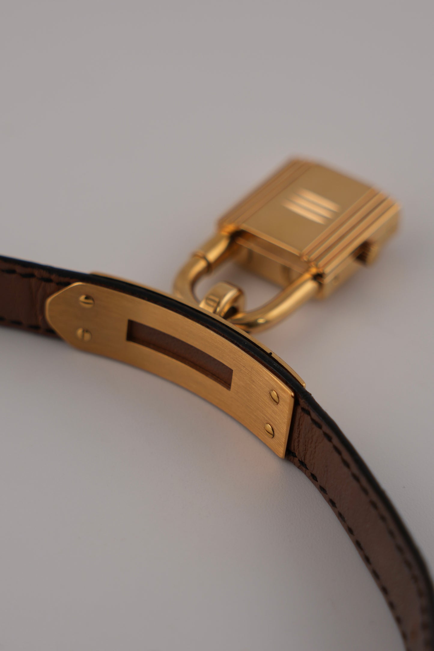 Hermes Paris Kelly Lock Watch - Black - Ladies