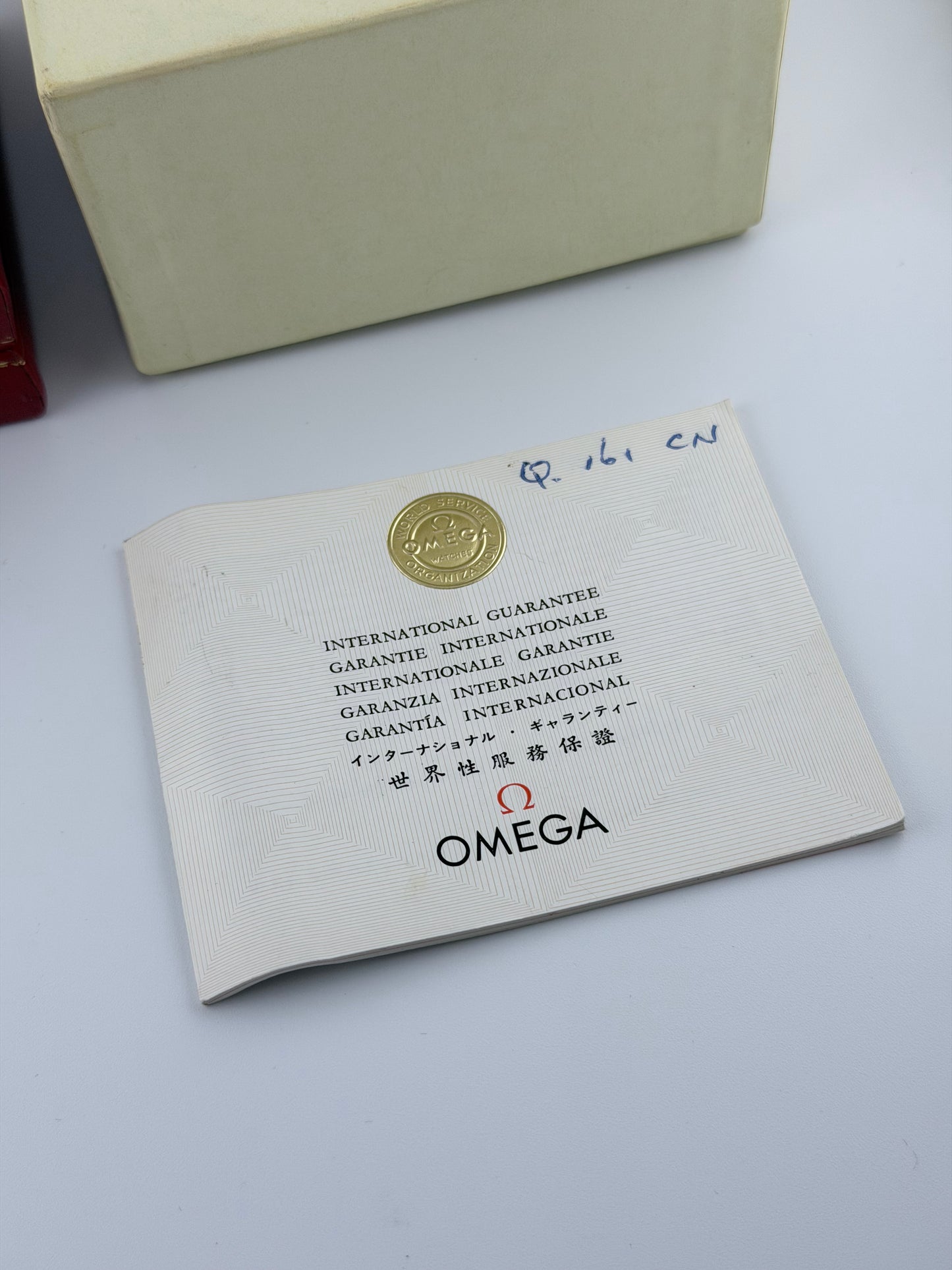 Omega Seamaster De Ville Automatic Linen Dial - 18ct Gold - 165.5020 - Box and Papers!