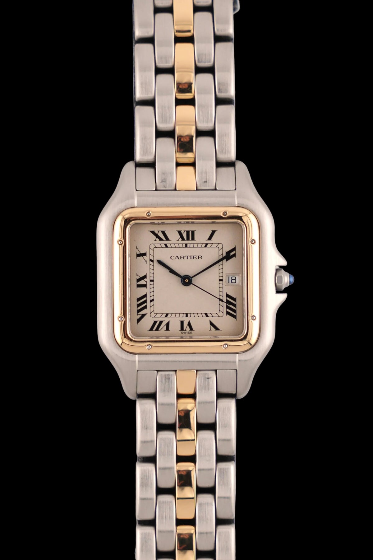 Cartier Panthere Jumbo Quartz Date - 187957 - Two-Tone - Exceptional Condition