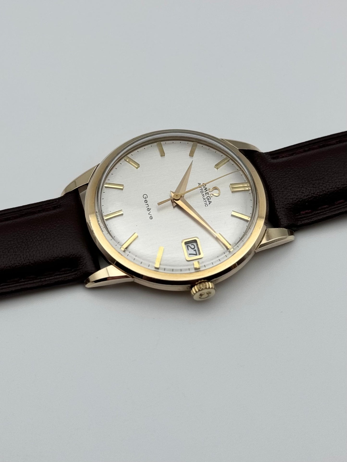 Omega Geneve Automatic Date 9ct Gold - 161.25418