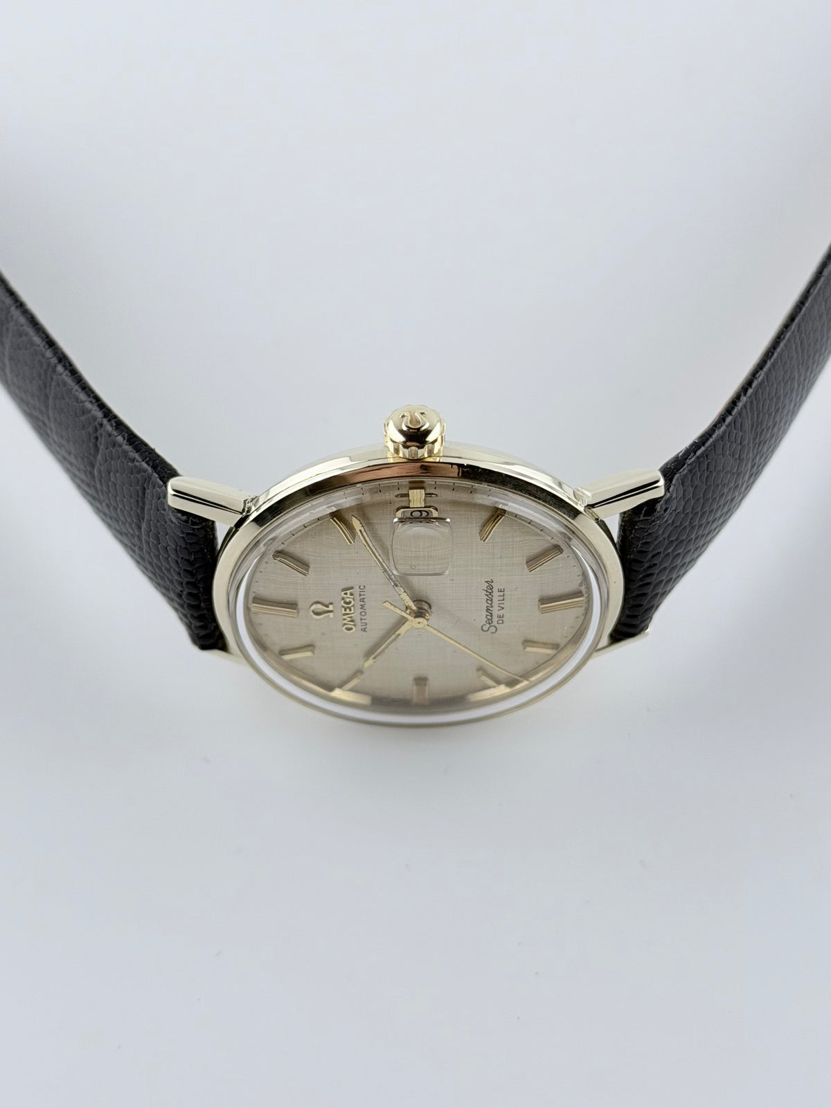 Omega Seamaster De Ville Automatic Linen Dial - 14ct Gold - KL6610