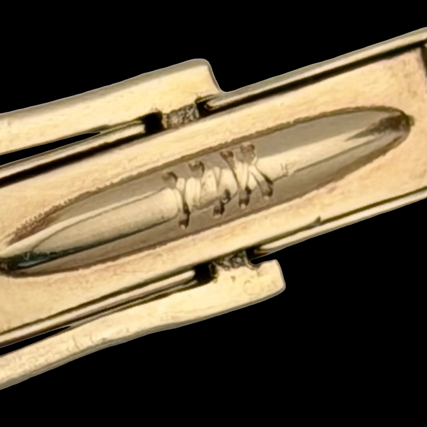 Vintage 1960s Garnet Cufflinks - 14kt Solid Gold