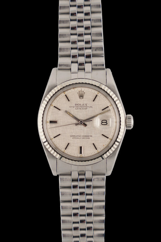 Rolex Datejust Oyster Perpetual Automatic - 1601 - Linen Dial - 18ct white gold bezel