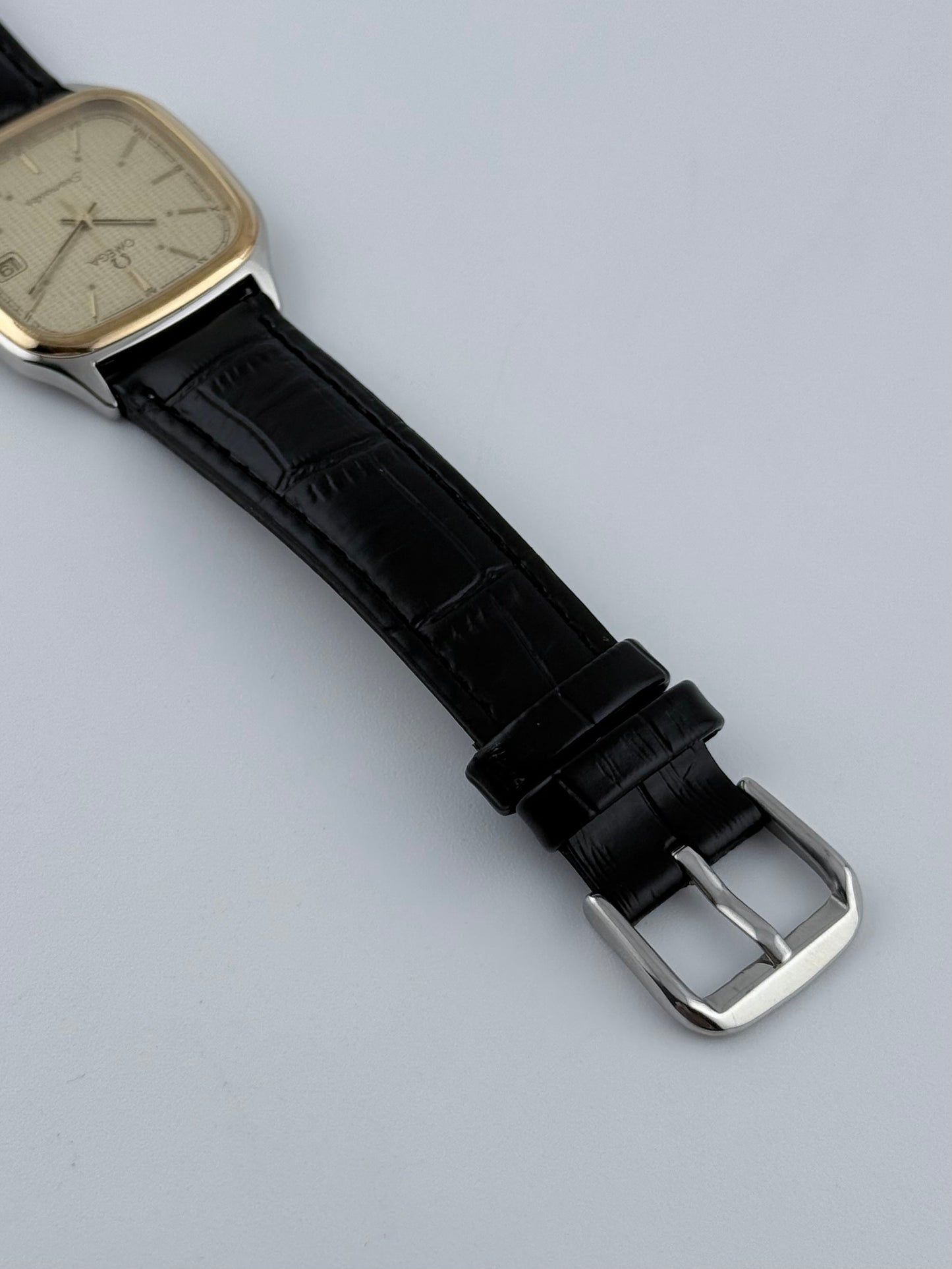 Omega Seamaster Quartz Date 396.1011 Waffle Stardust Dial