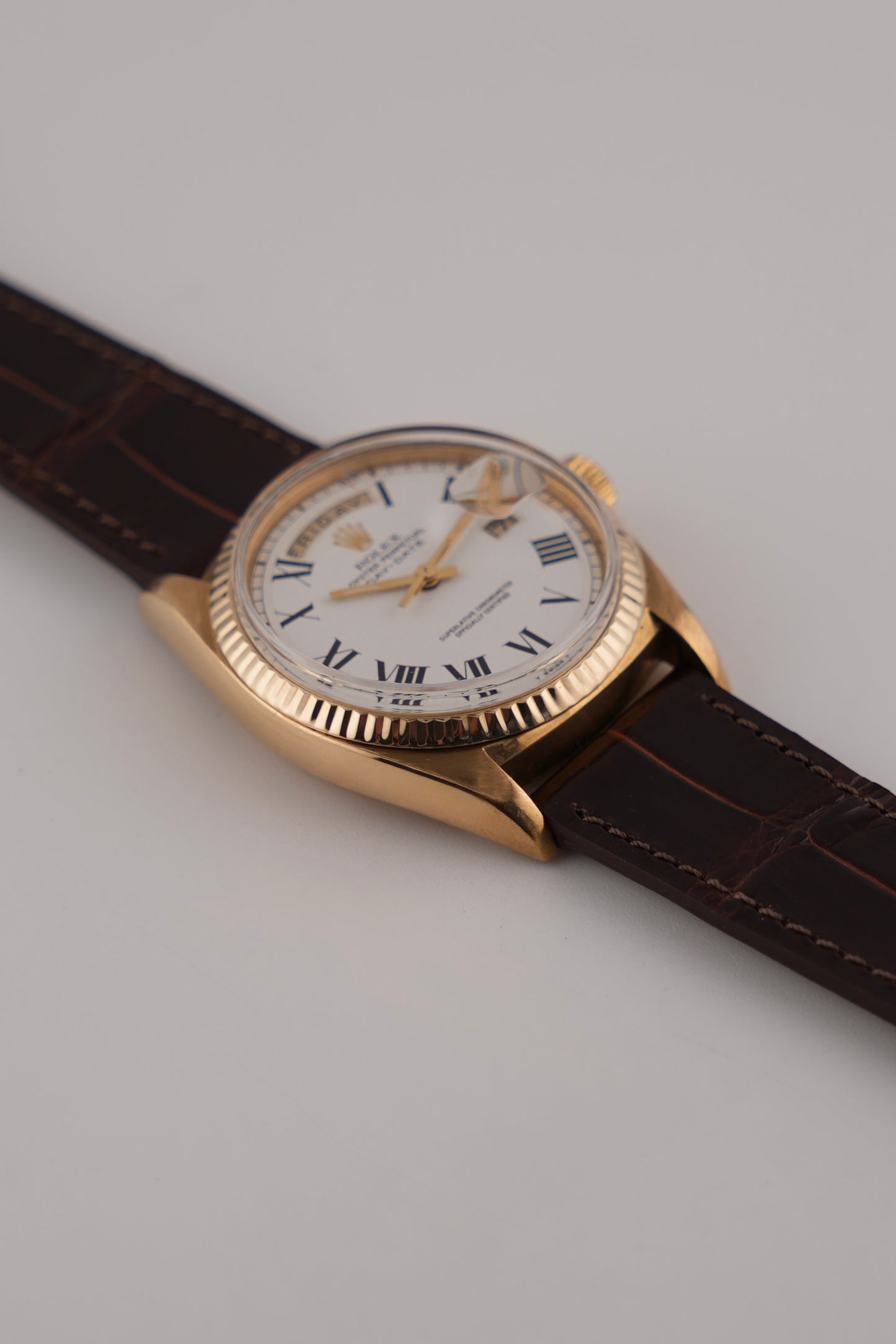 Rolex Oyster Perpetual Day-Date - 1803 Solid 18ct Gold - Rare Buckley Dial