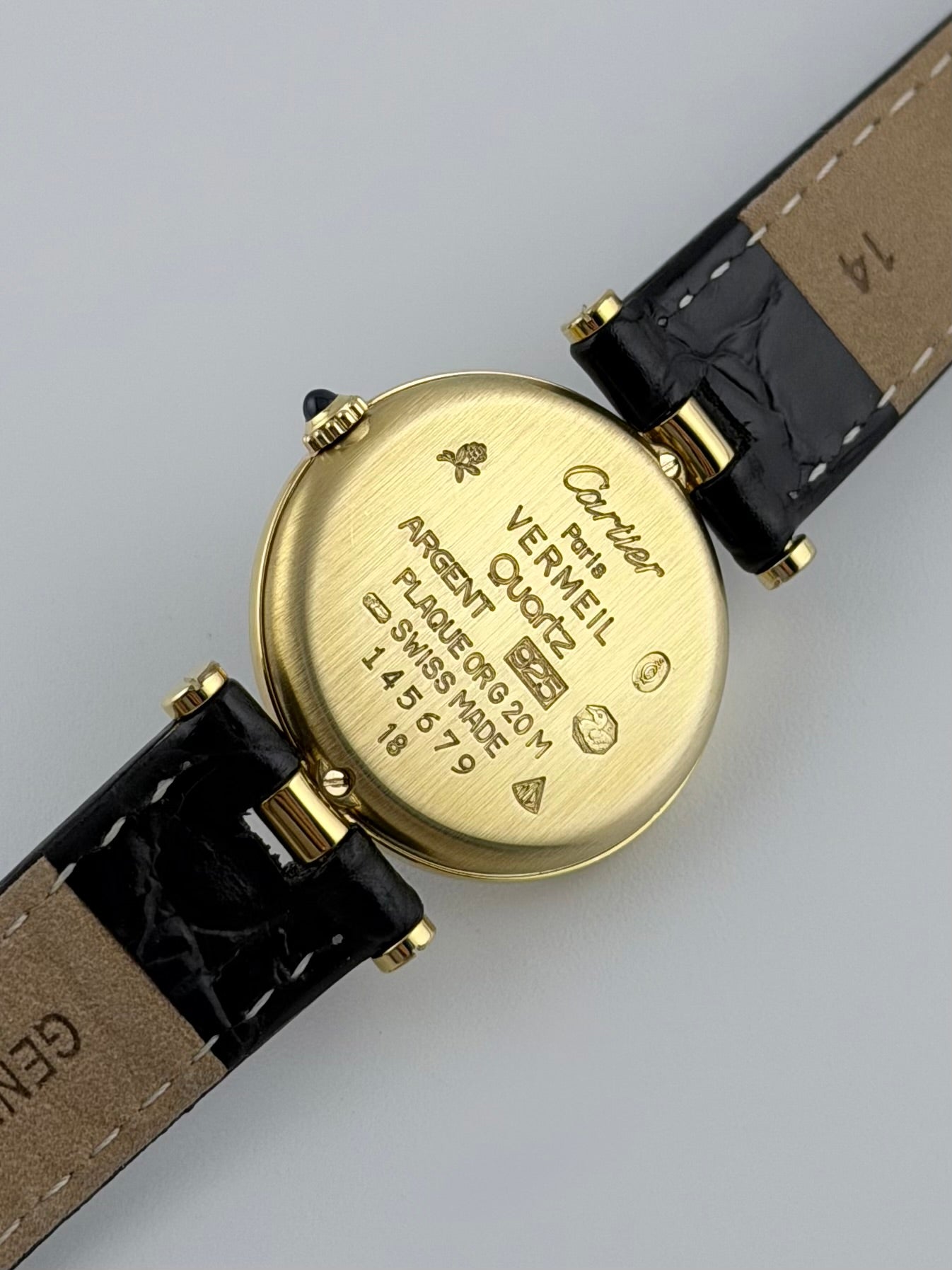 Cartier Must de Vendome Quartz - 18 - Onyx Dial - Ladies
