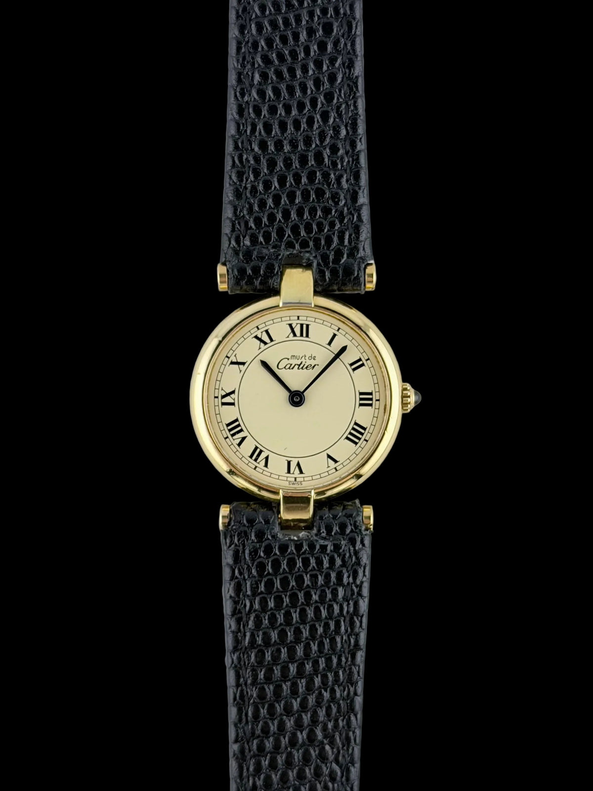 Cartier must de Paris Vendome Quartz - 18 - Ivory Dial - Ladies
