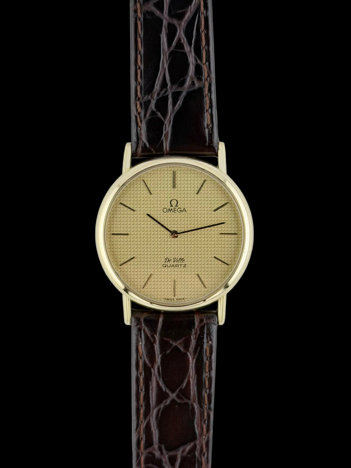 Omega De Ville Quartz 191.0092 Waffle Dial