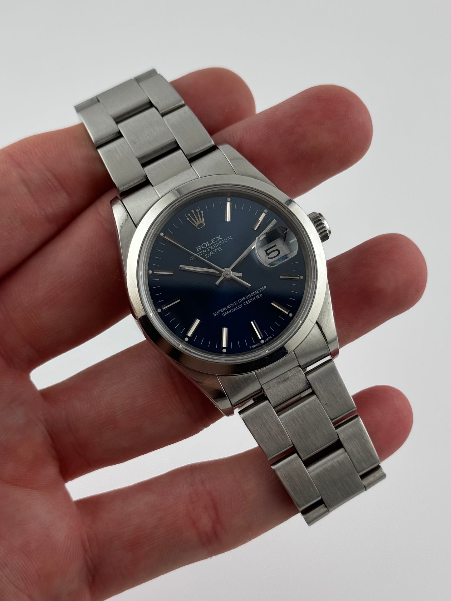 Rolex Oyster Perpetual Date Automatic 15200 - Blue Sunburst Dial